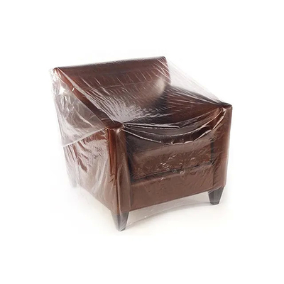 O plástico do Pe cobre o filme transparente claro da proteção da mobília para sofás